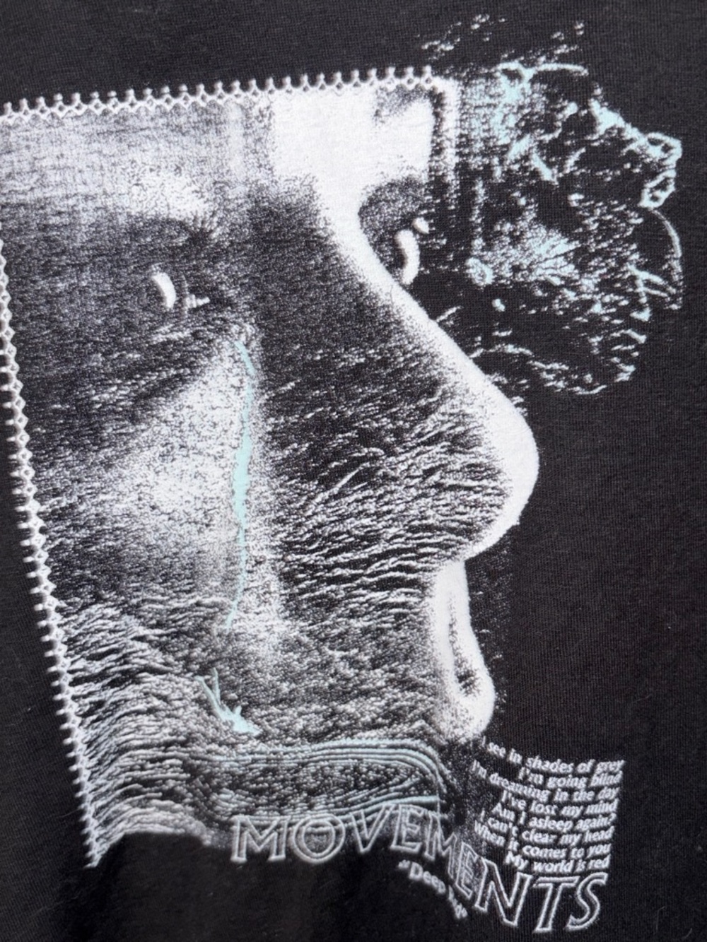 'Movements' Band Tee “Deep Red” Lyrics